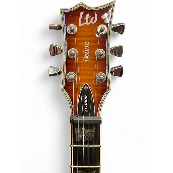 Used ESP LTD EC1000 FR Deluxe 2 Color Sunburst Solid Body Electric Guitar