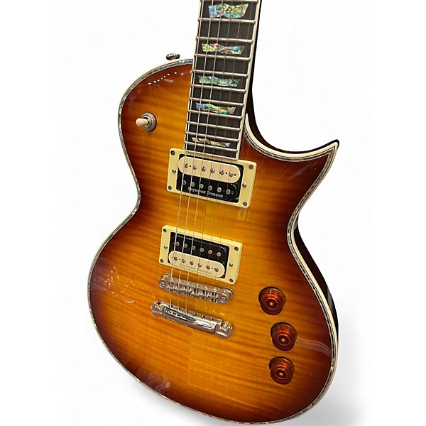 Used ESP LTD EC1000 FR Deluxe 2 Color Sunburst Solid Body Electric Guitar