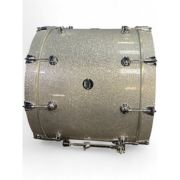 Used DW 24X18 Performance Silver Sparkle Drum