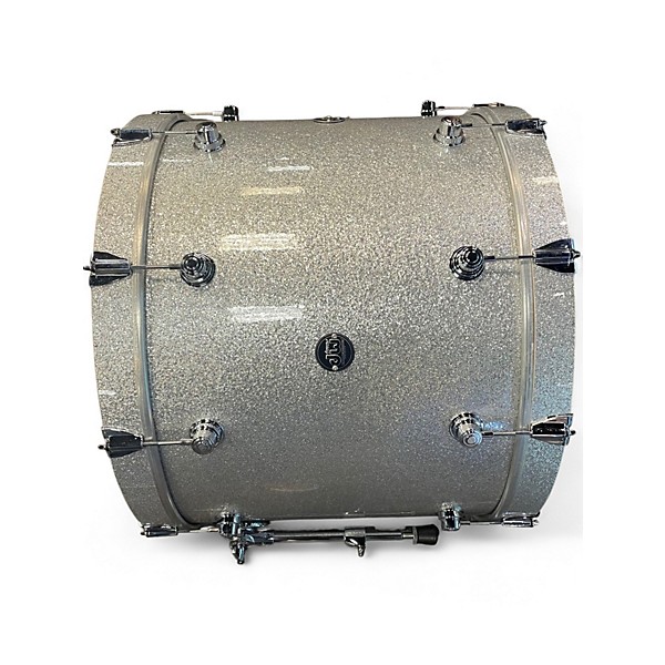 Used DW 24X18 Performance Silver Sparkle Drum