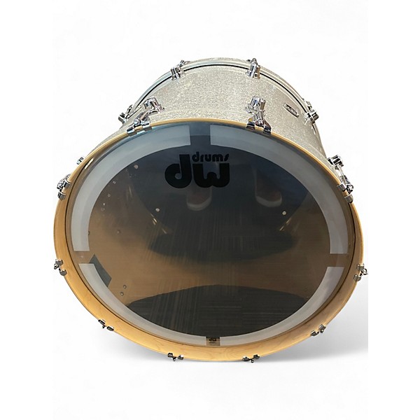 Used DW 24X18 Performance Silver Sparkle Drum