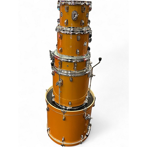 Used Ludwig 5 Piece Element champagne sparkle Drum Kit