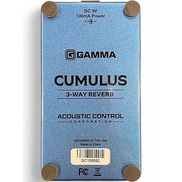 Used GAMMA Cumulus 3-Way Reverb Effect Pedal