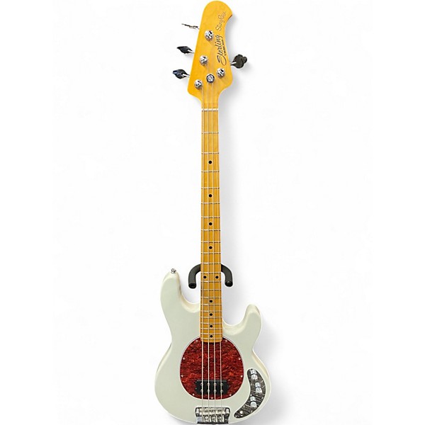 Used Sterling by Music Man Stingray 24CA white Electric Bass Guitar