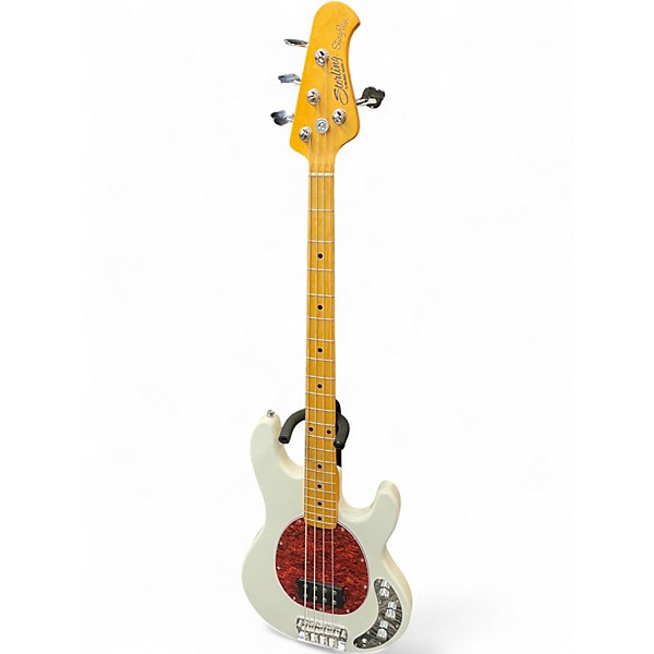 Used Sterling by Music Man Stingray 24CA white Electric Bass Guitar