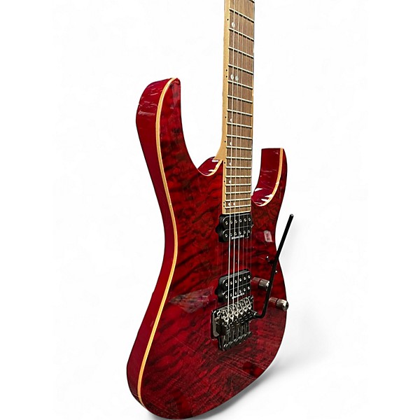 Used Ibanez RG920QMZ Premium Red Desert Solid Body Electric Guitar