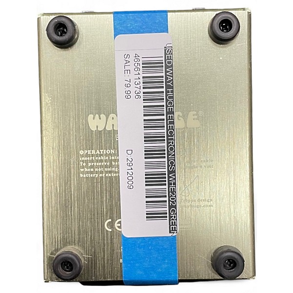 Used Way Huge Electronics WHE202 Green Rhino Overdrive Effect Pedal