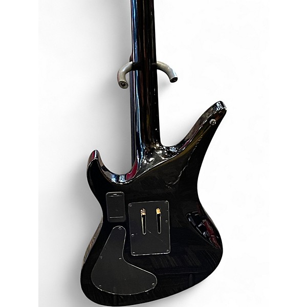 Used Schecter Guitar Research Synyster Gates Signature Custom S Black and Silver Solid Body Electric Guitar