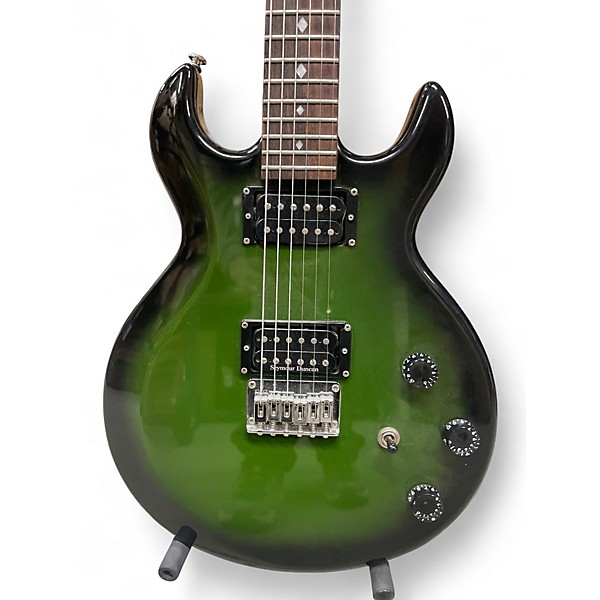 Used Schecter Guitar Research Diamond Series S-1 Green Burst Solid Body Electric Guitar