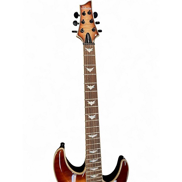 Used Schecter Guitar Research Omen Extreme 6 Sandburst Solid Body Electric Guitar