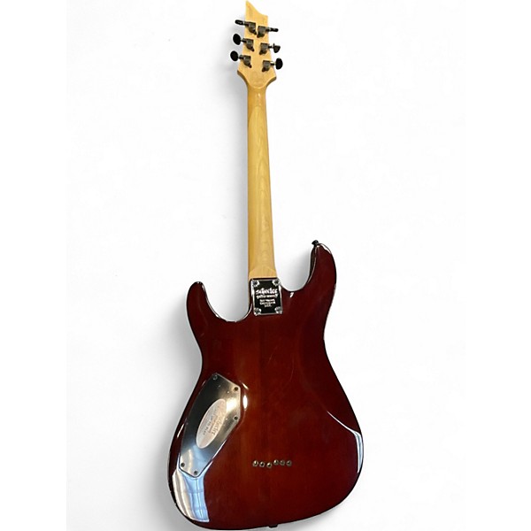 Used Schecter Guitar Research Omen Extreme 6 Sandburst Solid Body Electric Guitar