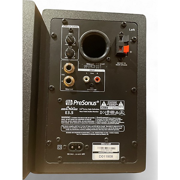 Used PreSonus eris 3.5 pair Powered Monitor
