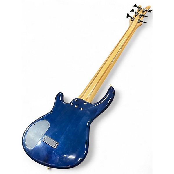 Used Dean EDGE Q6 BLUE Electric Bass Guitar