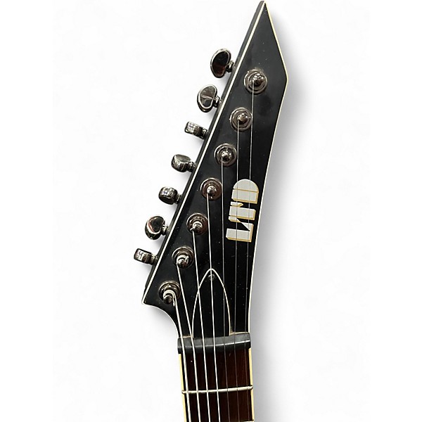 Used ESP LTD MH417 7 String Satin Black Solid Body Electric Guitar