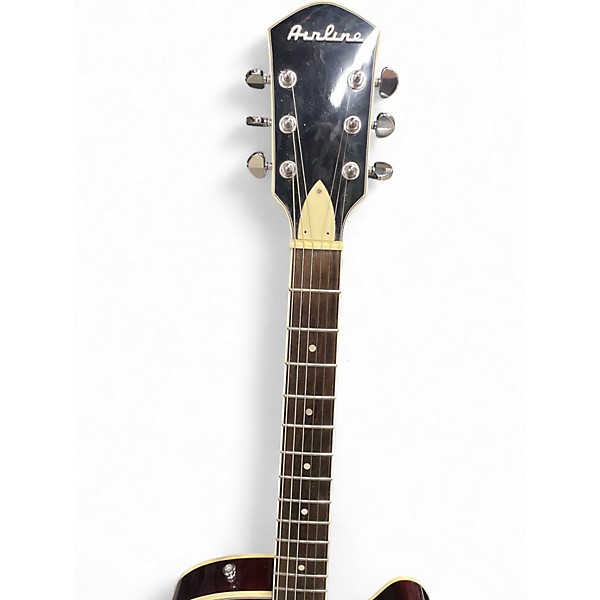 Used Airline H-59 Honey Burst Hollow Body Electric Guitar