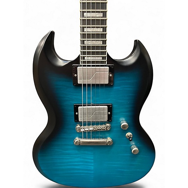 Used Epiphone PROPHECY SG Blue Tiger Aged Gloss Solid Body Electric Guitar