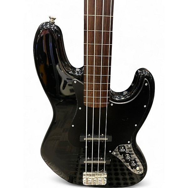 Used Fender Standard Fretless Jazz Bass Black Electric Bass Guitar