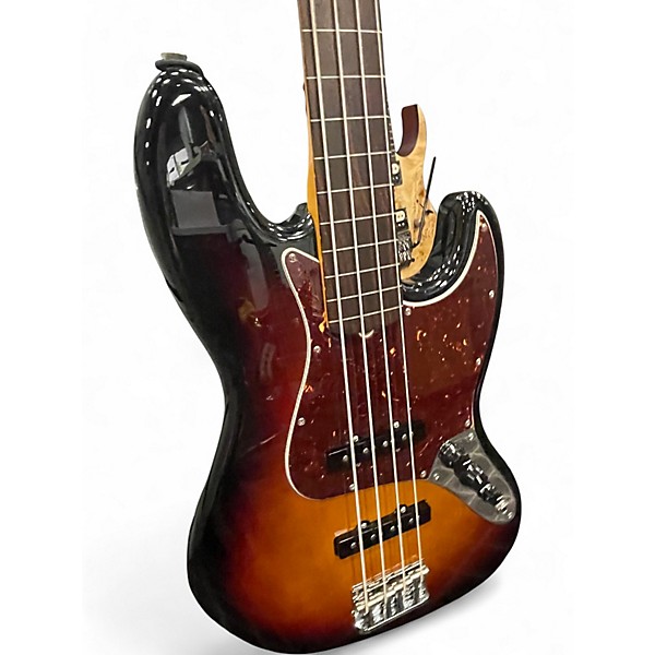 Used Fender American Professional II FRETLESS Jazz Bass 3 Color Sunburst Electric Bass Guitar