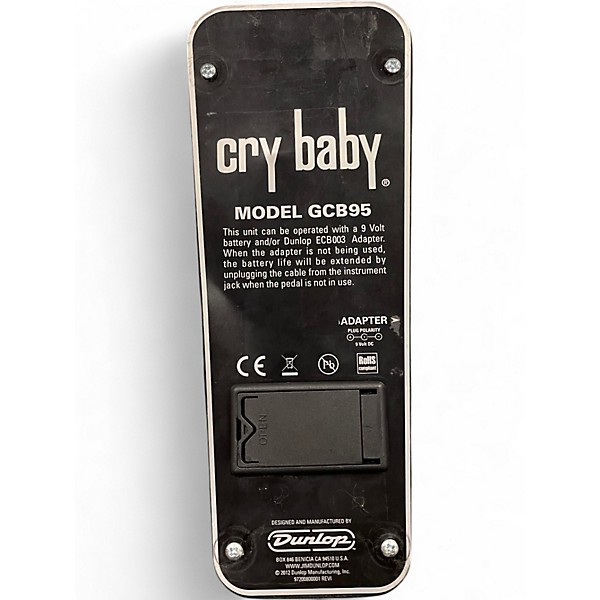 Used Dunlop GCB95 Original Crybaby Wah Effect Pedal