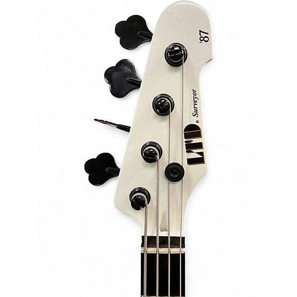Used ESP LTD Surveyor 4 Alpine White Electric Bass Guitar