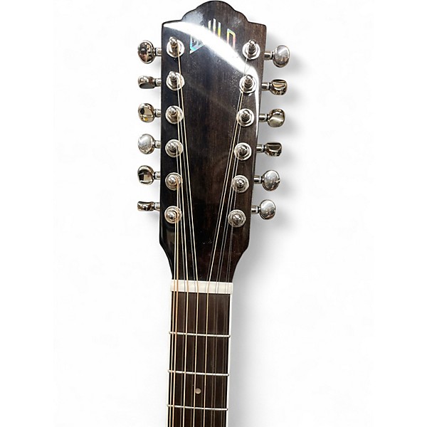 Used Guild F-2512E-DELUXE 2 Tone Sunburst 12 String Acoustic Electric Guitar