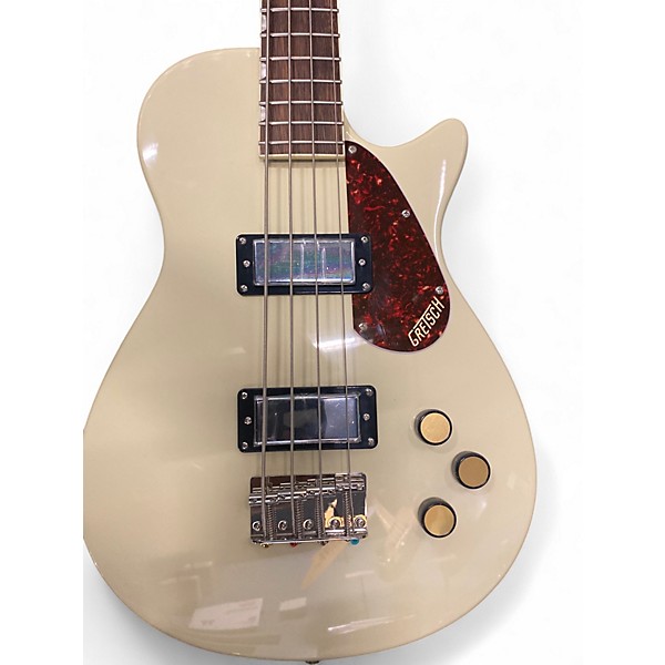 Used Gretsch Guitars strealiner short scarle bass Antique White Electric Bass Guitar