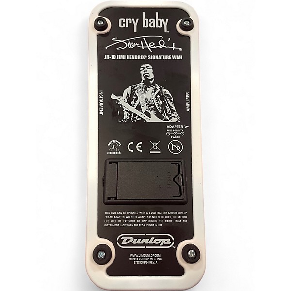 Used Dunlop JH-1B Jimi Hendrix Signature Cry Baby Effect Pedal