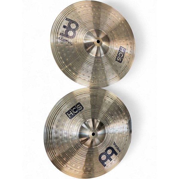 Used MEINL 14in HCS Hi Hat Pair Cymbal