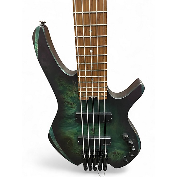 Used Cort Space 5 Dust Green Electric Bass Guitar