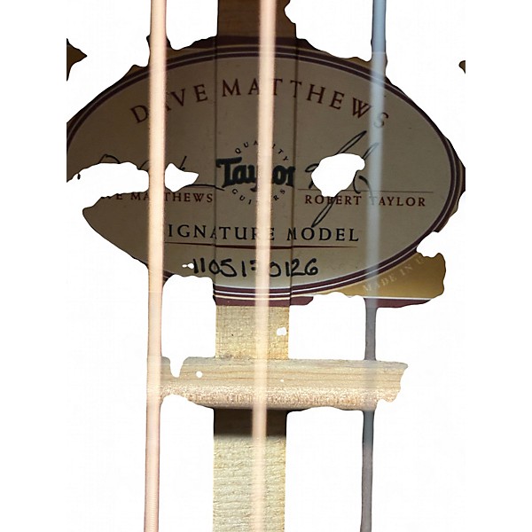 Used Taylor DMSM Dave Matthews Signature Natural Acoustic Electric Guitar