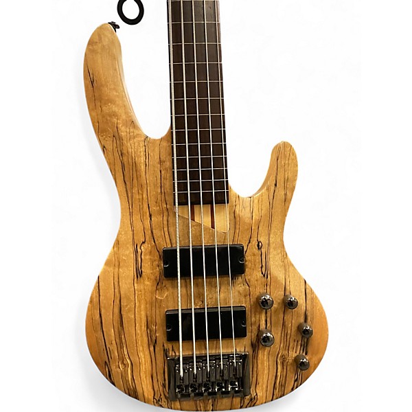 Used 2023 Esp ltd b205fl Spalted Maple Electric Bass Guitar