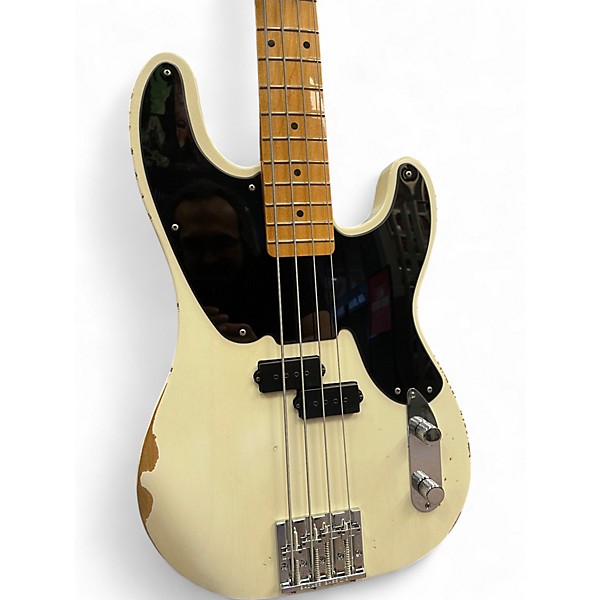 Used Fender  MIKE DIRNT ROAD WORN PRECISION BASS WHITE BLOND Electric Bass Guitar