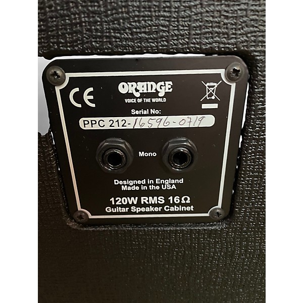 Used Orange Amplifiers PPC212C 2x12 Guitar Cabinet