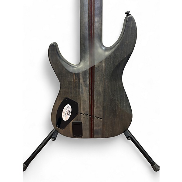 Used Schecter Guitar Research DIAMOND SERIES Black Solid Body Electric Guitar