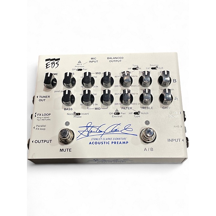 Used EBS STANLEY CLARKE SIGNATURE ACOUSTIC PREAMP Bass Preamp