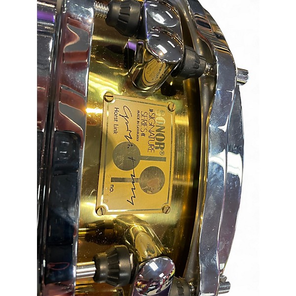 Used SONOR 14X4 SIGNATURE SERIES HORST LINK BELL BRASS SNARE BRASS Drum
