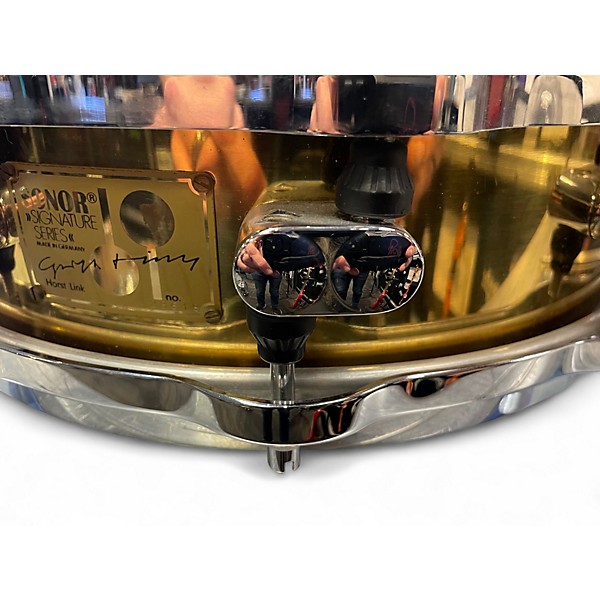 Used SONOR 14X4 SIGNATURE SERIES HORST LINK BELL BRASS SNARE BRASS Drum
