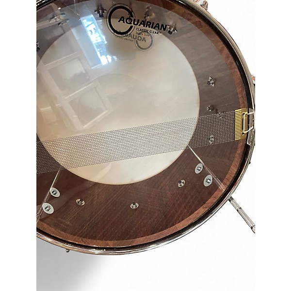 Used Exeter Drum Works 16X10 THE KRAKEN SNARE Mahogany Drum