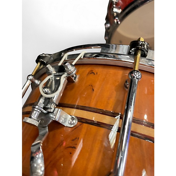 Used Hayward Drum Co 14X6.5 CUSTOM CHERRY SNARE Natural Drum