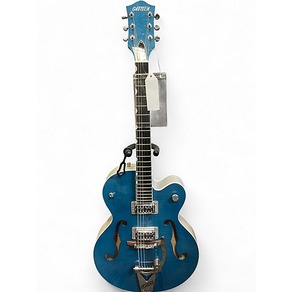 Used Gretsch Guitars G6120BSHR Brian Setzer Signature Hot Rod Harbor Blue Hollow Body Electric Guitar