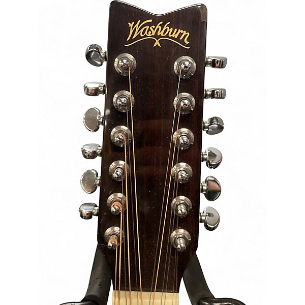 Used Washburn D 12S-12 Natural 12 String Acoustic Guitar