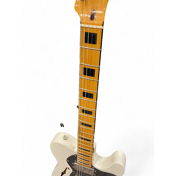 Used Squier Classic Vibe Telecaster Thinline Olympic White Hollow Body Electric Guitar