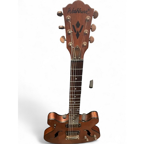 Used Washburn HB32DM Natural Hollow Body Electric Guitar