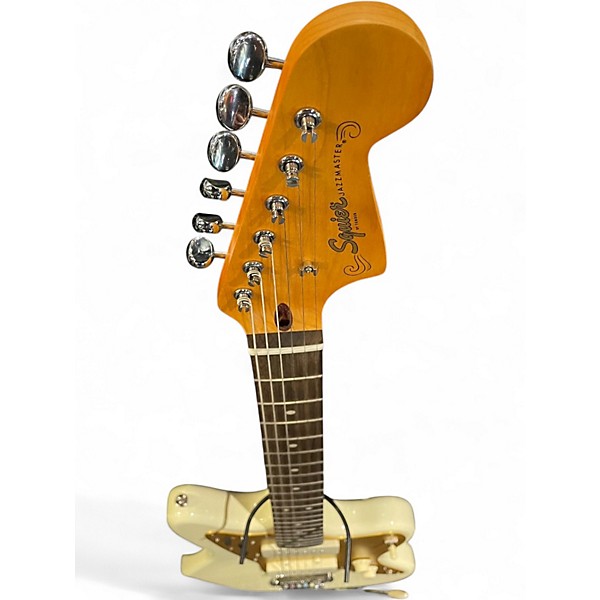 Used Squier J Mascis Jazzmaster Vintage White Solid Body Electric Guitar