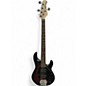 Used Sterling by Music Man STING RAY 5  SATIN RUBY RED BURST Electric Bass Guitar thumbnail
