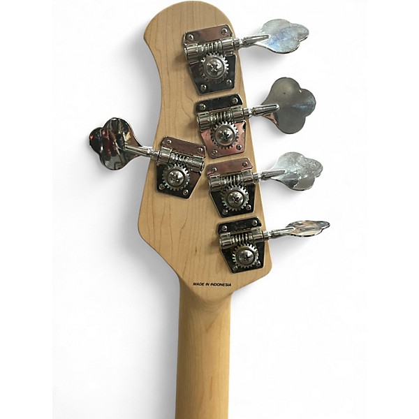 Used Sterling by Music Man STING RAY 5  SATIN RUBY RED BURST Electric Bass Guitar