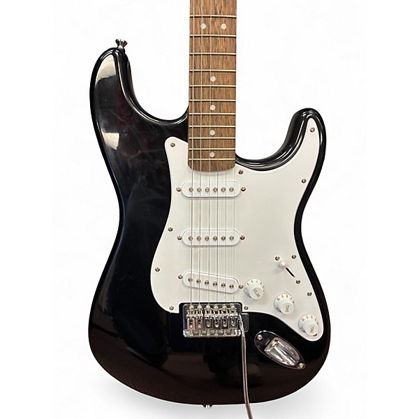 Used Squier SONIC STRATOCASTER Black Solid Body Electric Guitar