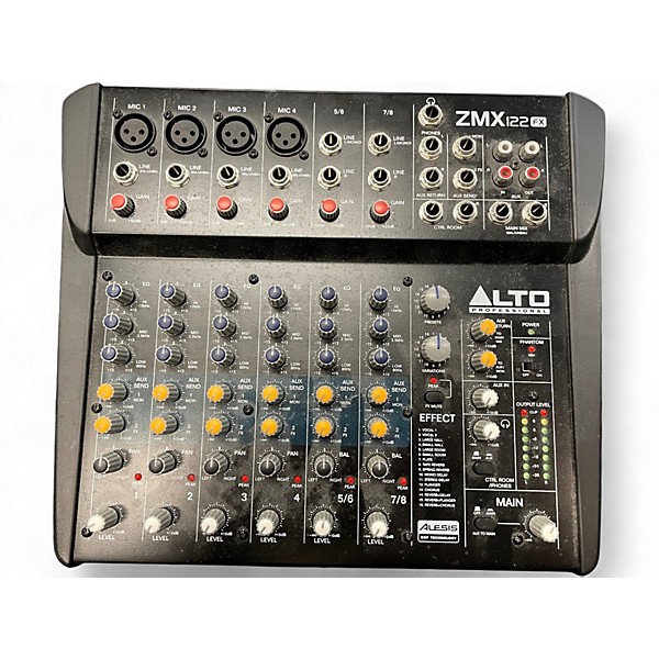 Used Alto ZMX122FX 8-Channel Unpowered Mixer