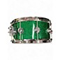 Used DW 5 Piece Maple Standard Green Sparkle Drum Kit