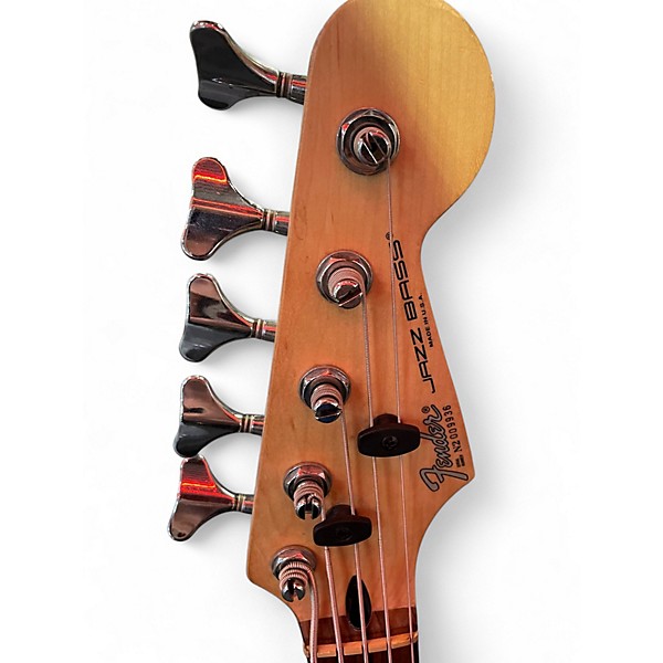 Vintage 1992 Fender JAZZ BASS PLUS V Black Electric Bass Guitar